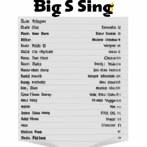 Big Fish Song List