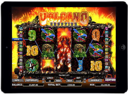 CoinFalls Volcano Eruption ScratchCard 