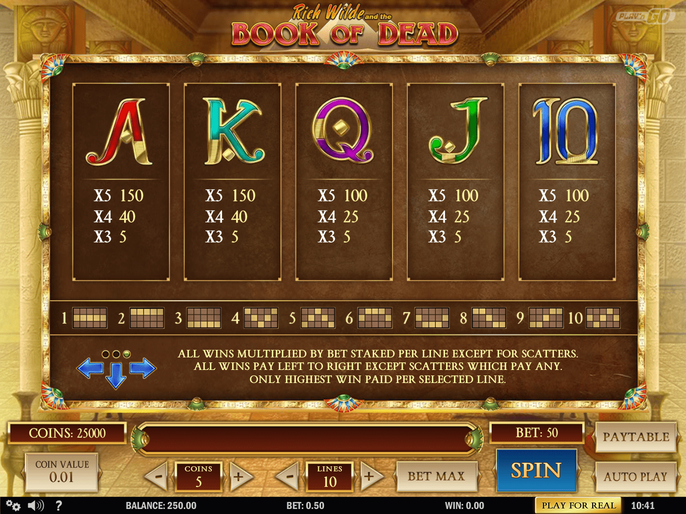 Book Of Dead Casino Slots