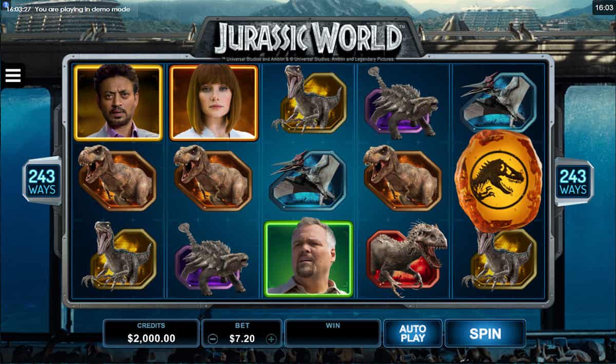 Jurassic World Slot Game