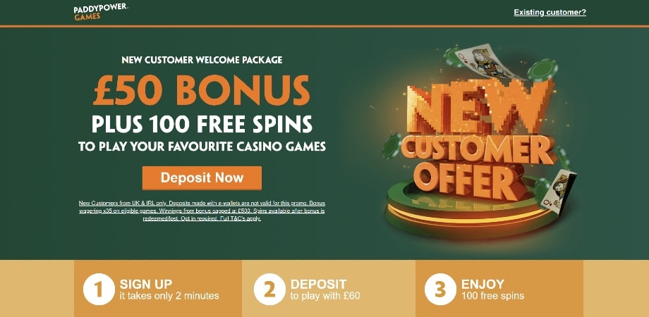 Paddy Power Free Spins