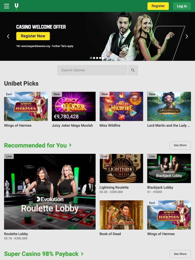 Unibet Casino Review