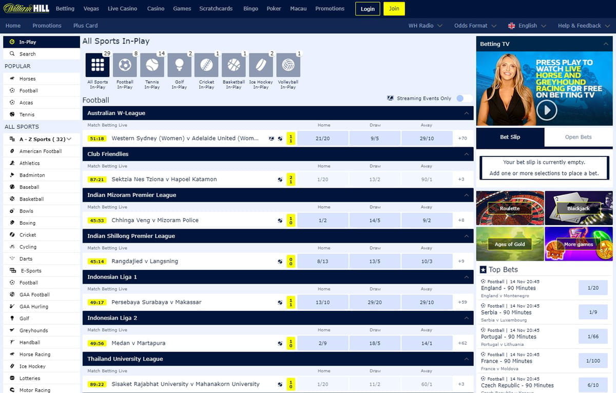 WILLIAM HILL SPORTS BETTING REVIEW