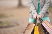 Woman-with-shopping-bags-from-Pigeon-Forge-shopping-malls