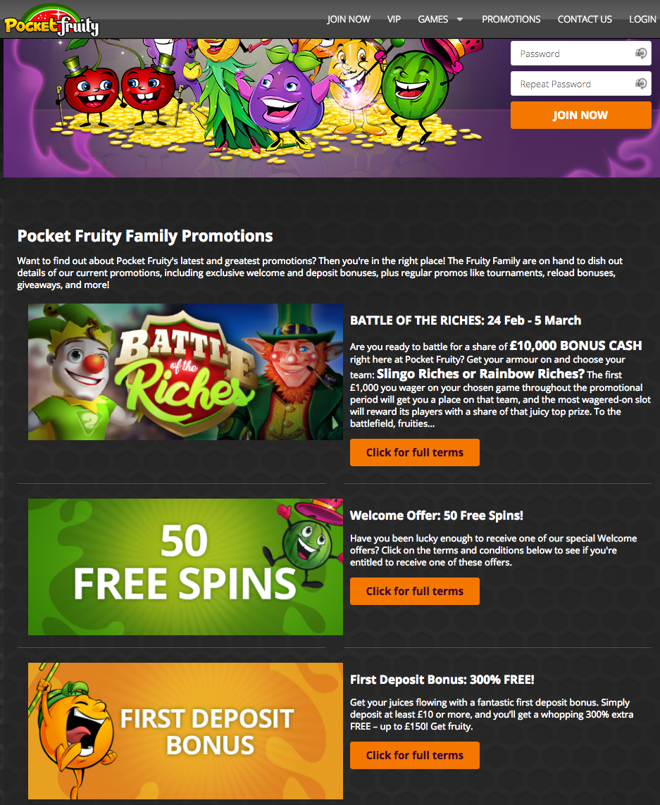 Pocket Fruity Bonus Codes