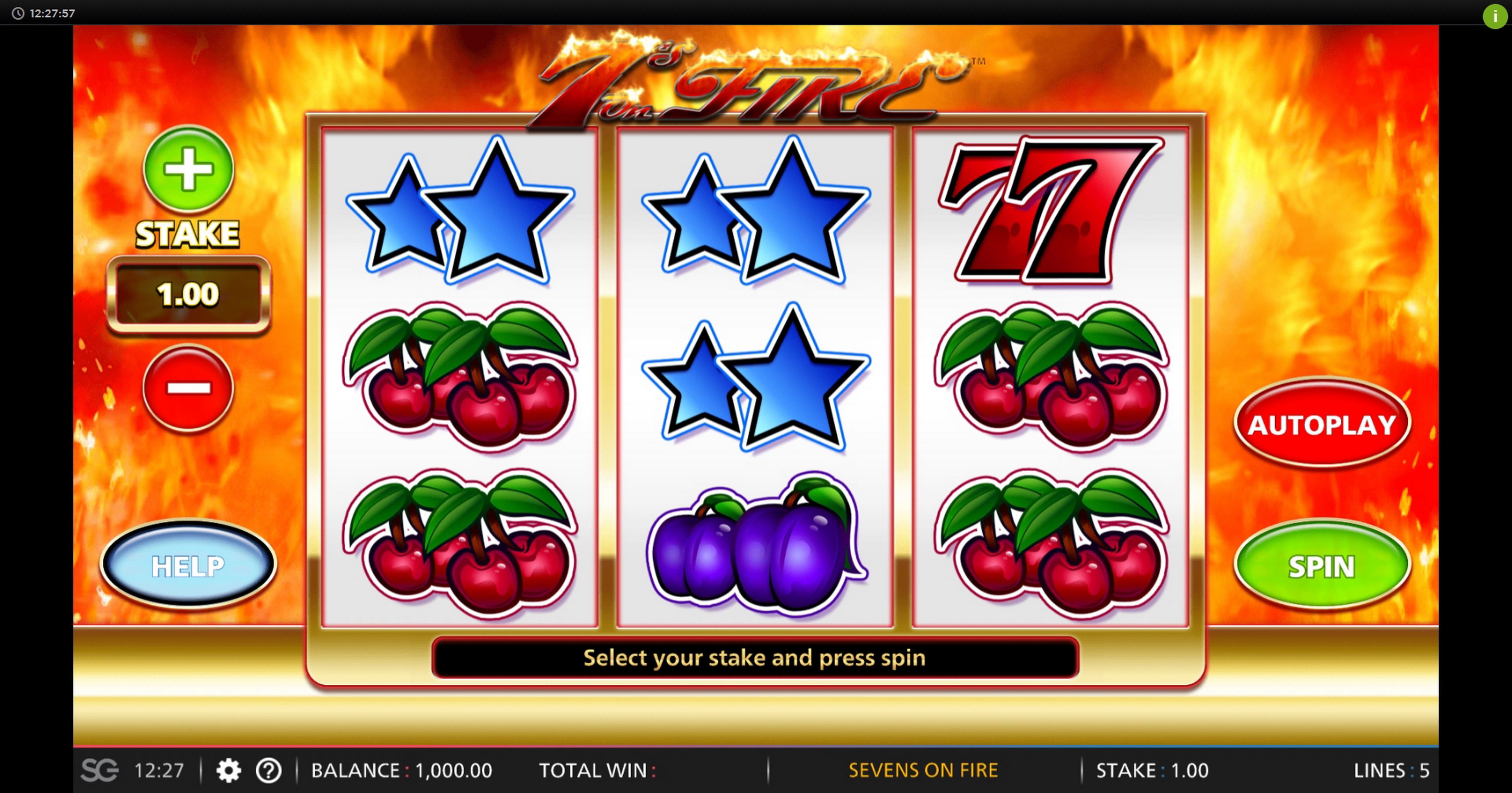 7s To Burn Slot Machine